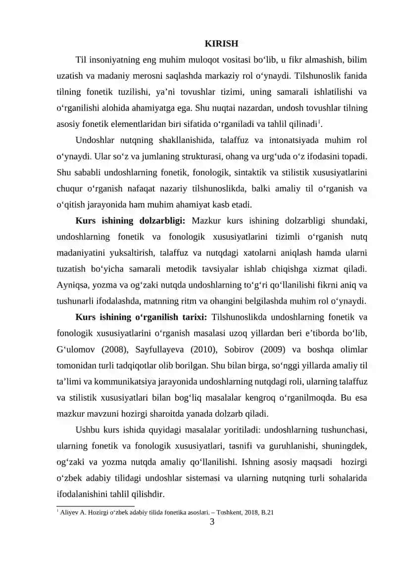 Hozirgi o'zbek adabiy tilida undoshlar tasnifi 3