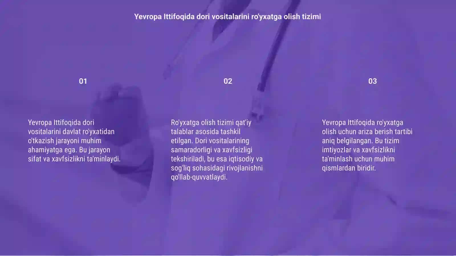 Yevropa Ittifoqida dori vositalarini davlat ro' yxatidan o'tkazish tartibi 3