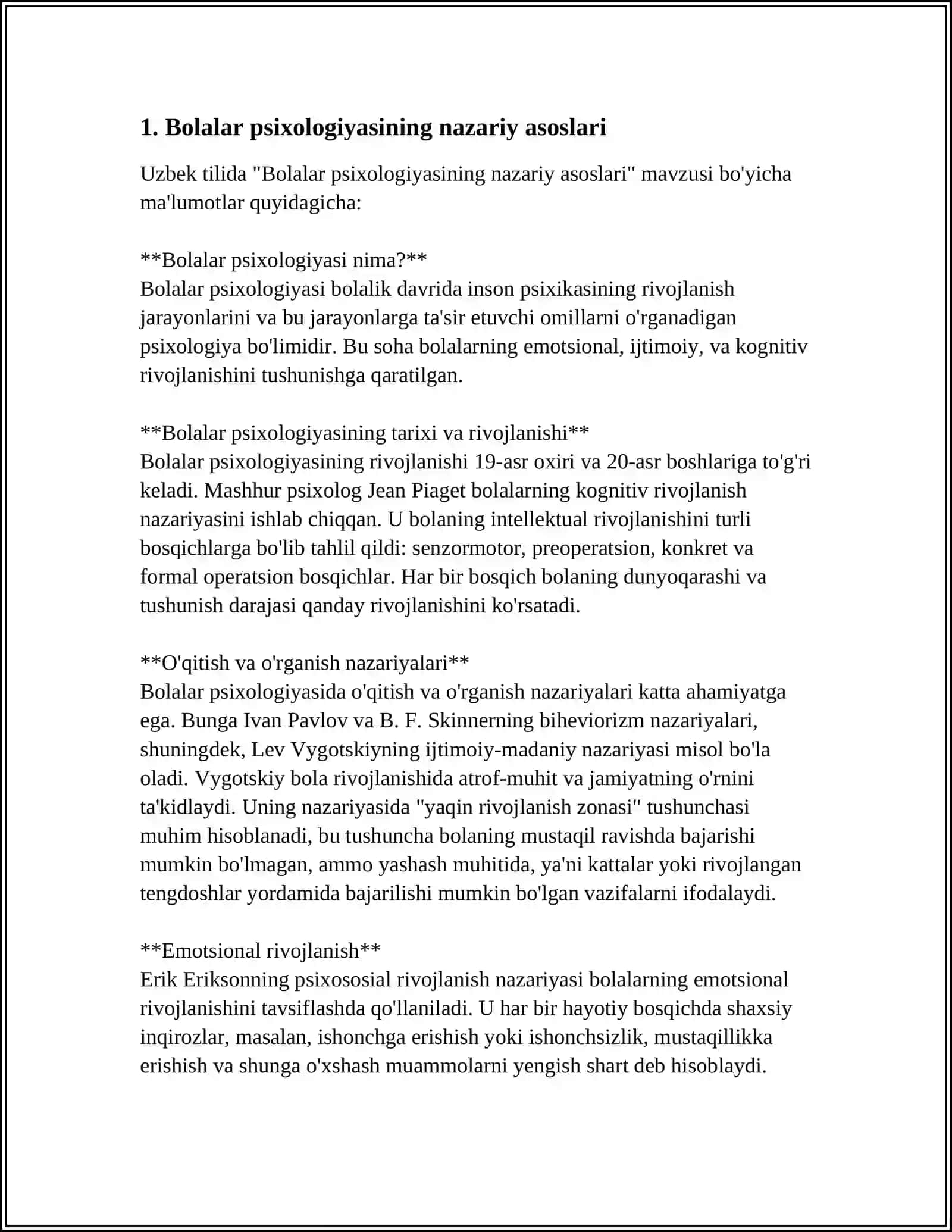 TURLI YOSHDAGI BOLALARNING PSIXOLOGIK RIVOJLANISH QONUNIYATLARINI OʻRGANISH 3