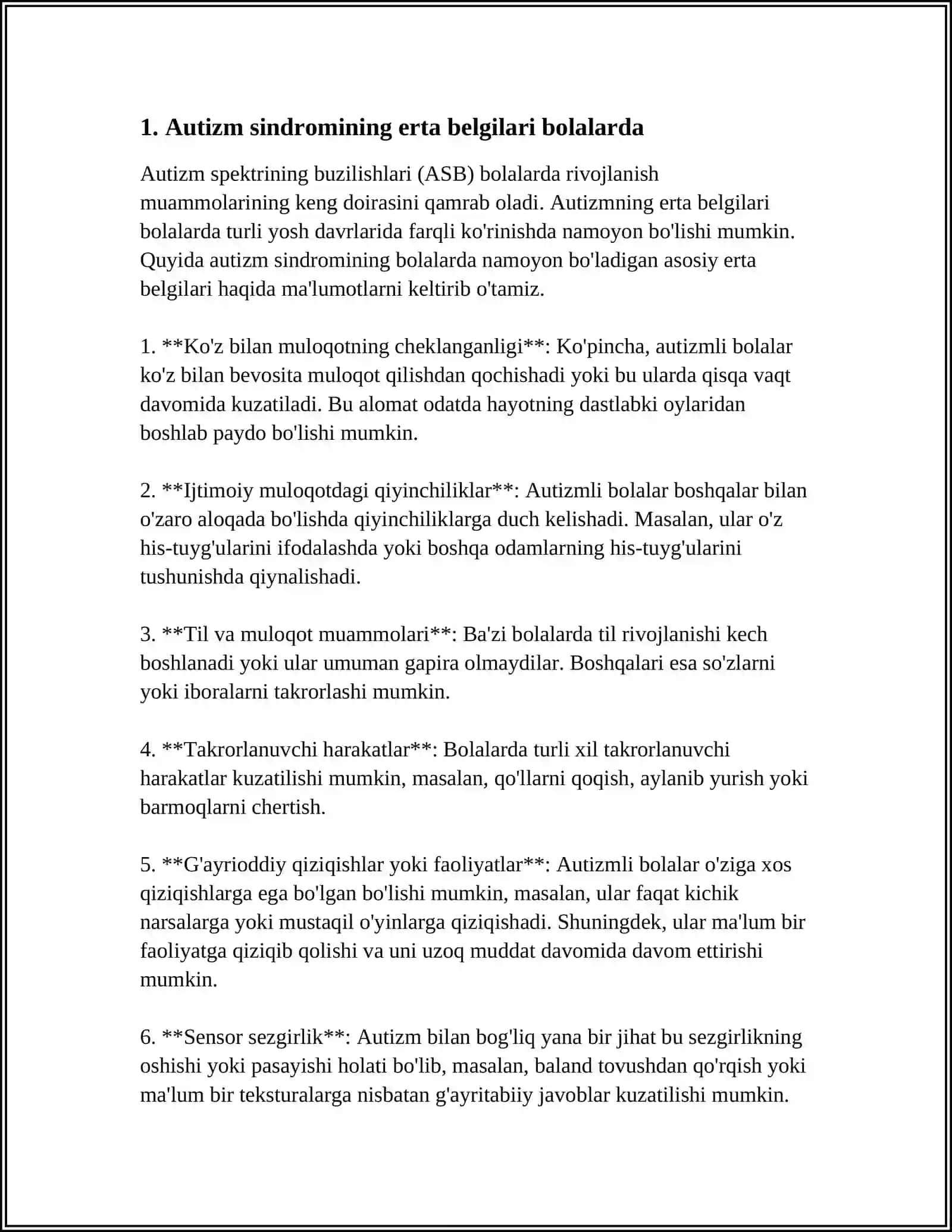 AUTIZM SINDROMLI BOLALAR 3