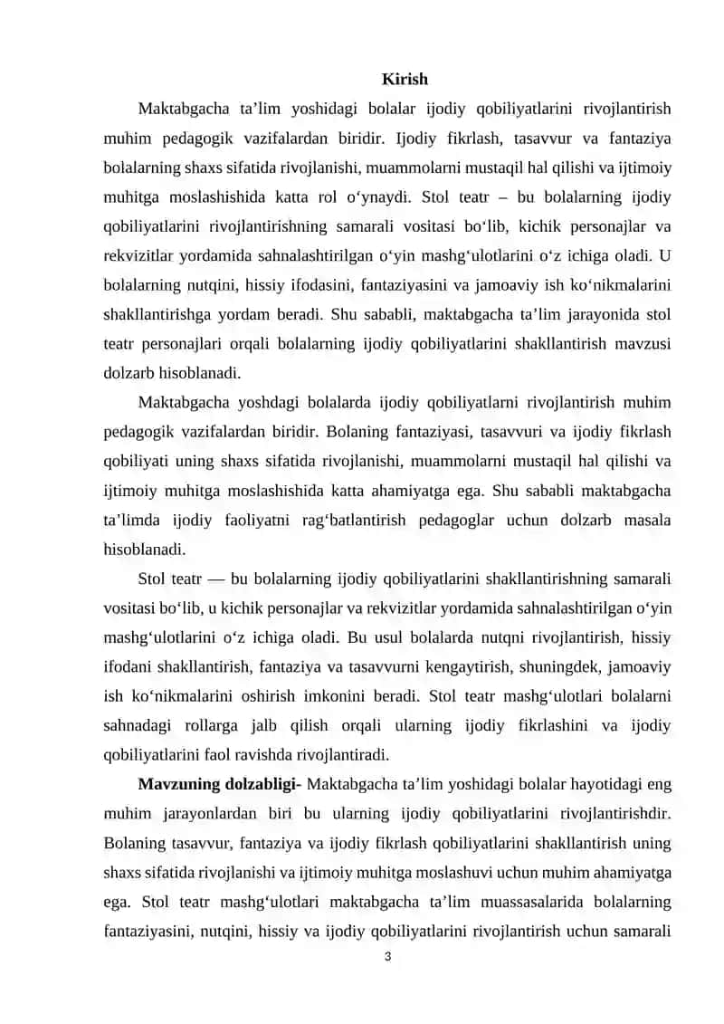 Maktabgacha taʼlim jarayonida stol teatr personajlari orqali bolalarning ijodiy qobiliyatlarini shakllantirish.docx 3