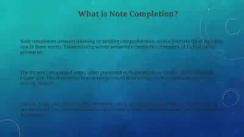 Note Completion 3
