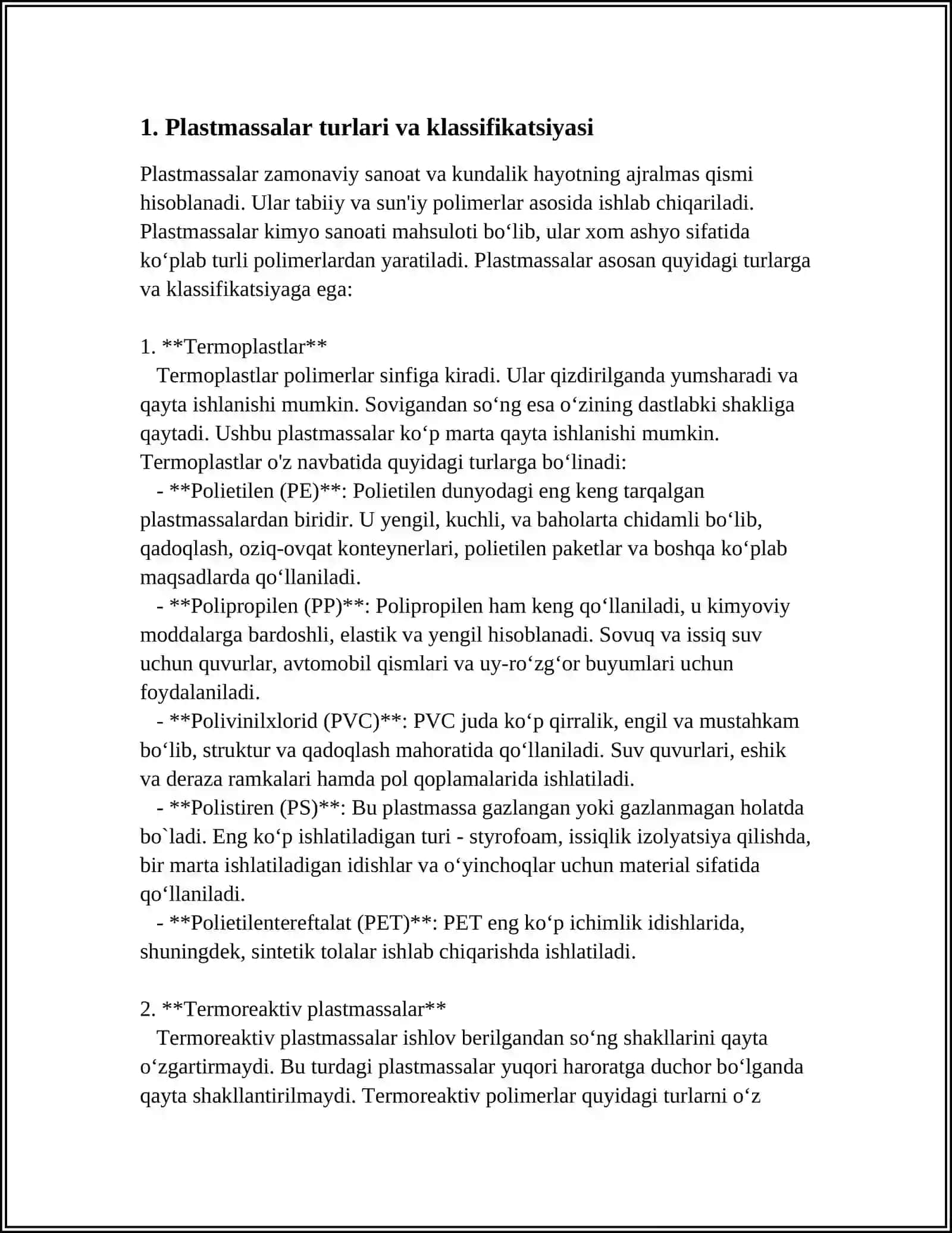 PLASTMASSALAR 3