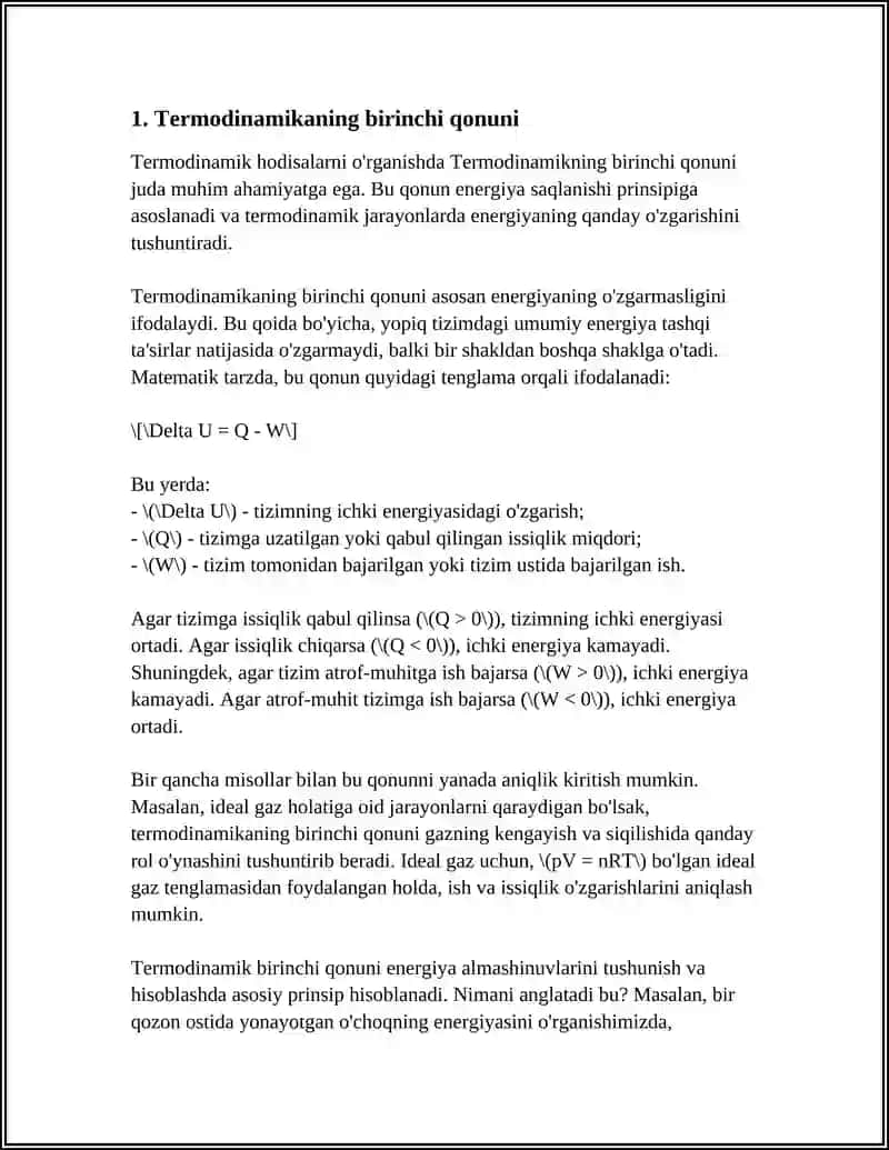TERMODINAMIKA QONUNLARI 3
