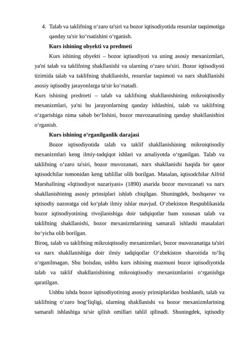 Bozor Iqtisodiyotida Talab va Taklif Shaklanishining Mikroiqtisodiy Mexanizmlari 3
