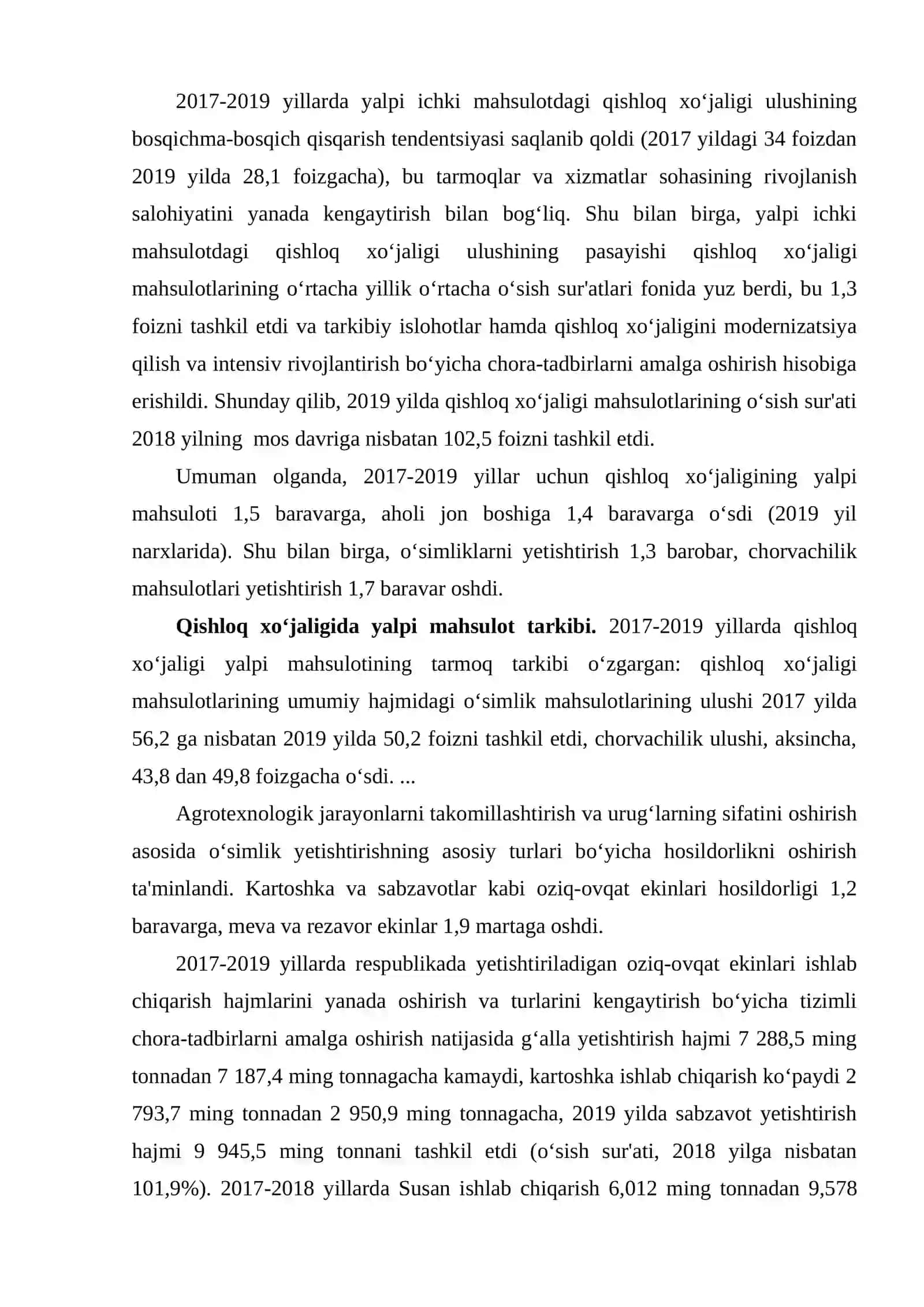 O‘zbekistonda Agrar Islohotlarning Mohiyati, Bosqichlari va Asosiy Yo‘unalishlari 3
