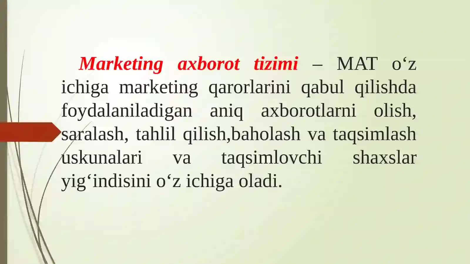 Marketing faoliyatini axborot bilan ta’minlash 3