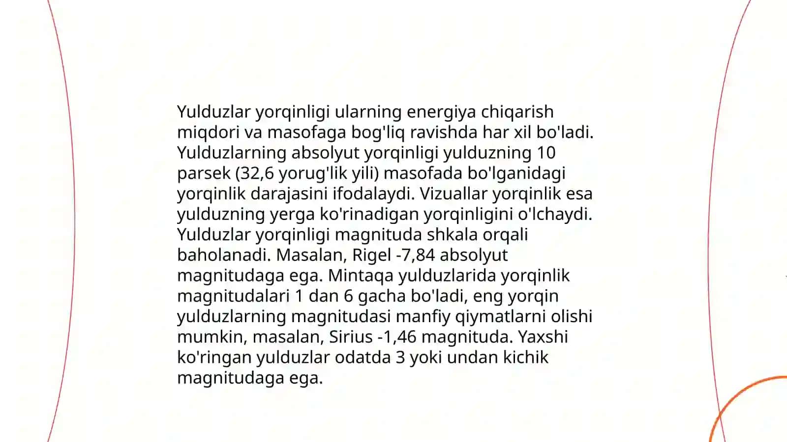 Yulduzlar yorqinligi va temperaturasi 3