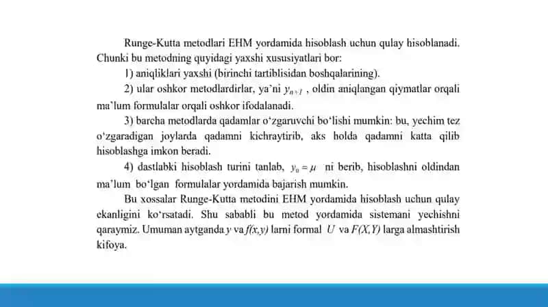 Oddiy differensial tenglamalar uchun qo‘yilgan chegaraviy masalalarni yechishning sonli metodlari 3