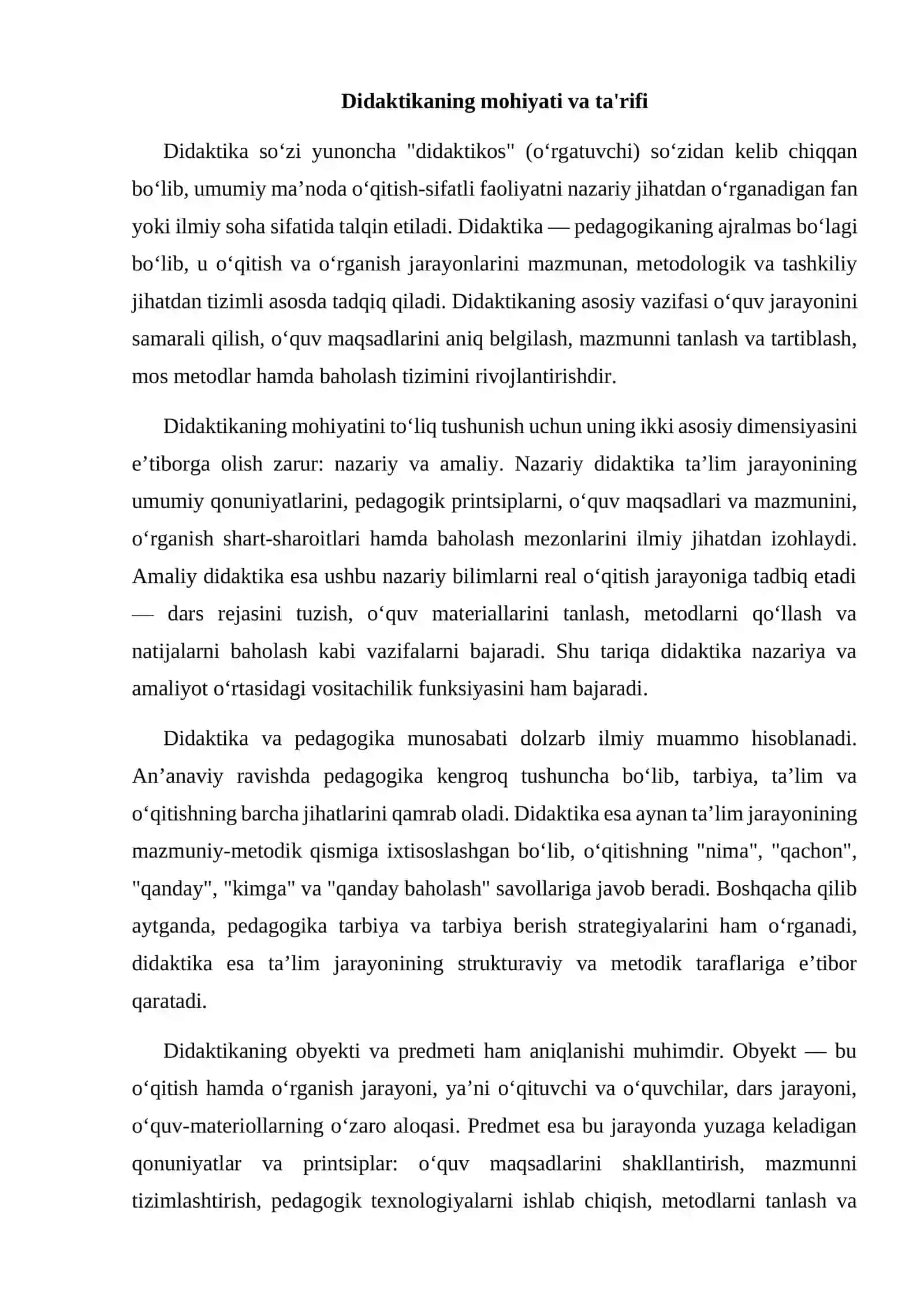 Didaktika pedagogik ta'lim nazariyasi sifatida 3