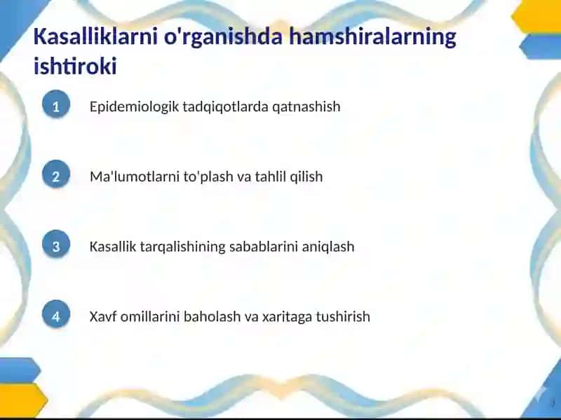Aholi kasallanishini o'rganish va profilaktikasida hamshiralarning roli 3