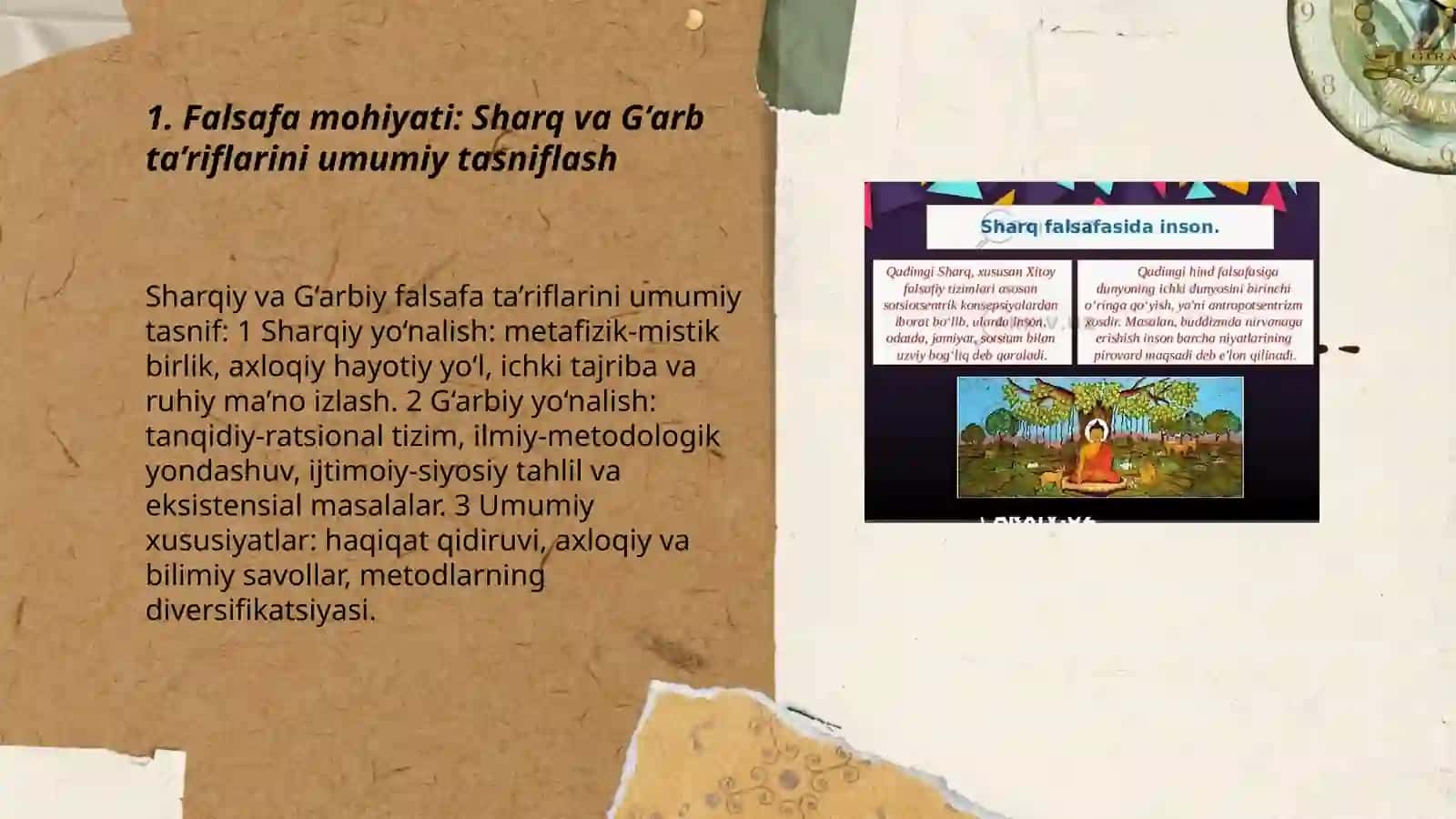 Falsafa mohiyati: Sharq va G‘arb ta’riflarini umumiy tasniflash 3