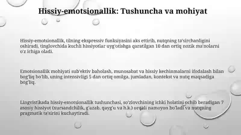 Hozirgi oʻzbek adabiy tilida gapning emotsionallikka koʻra turlari 3