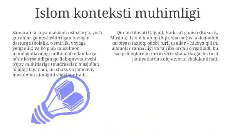 Tarbiya Dasturining Asosiy Qismlari 3