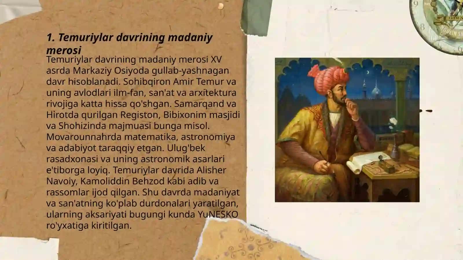 Temuriylar davrida maʼnaviy maʼrifiy yuksalish 3