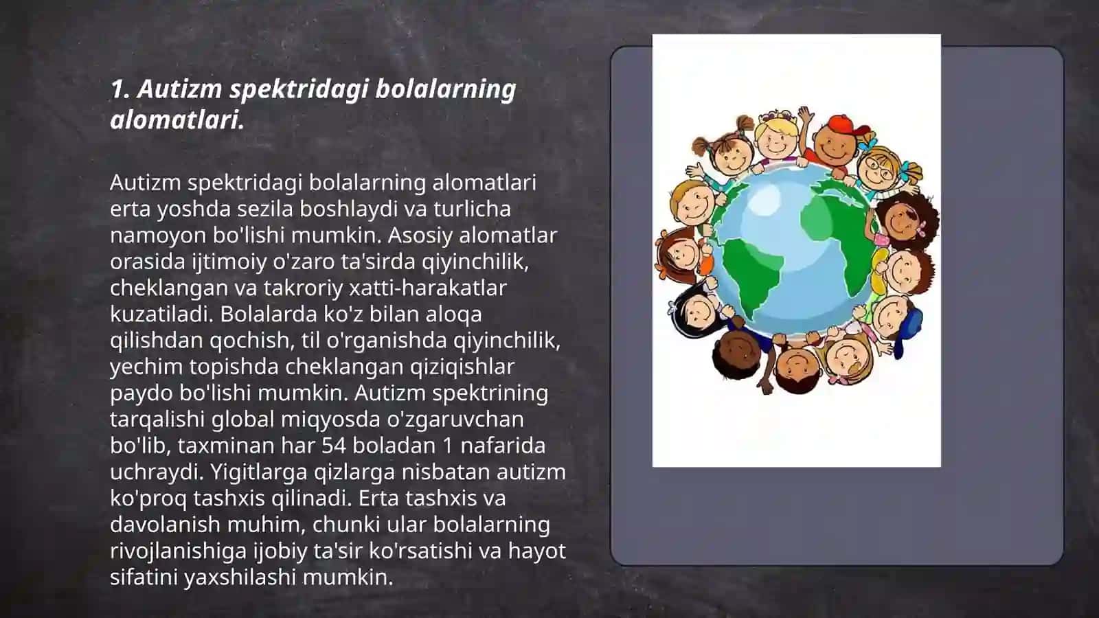 Autizm spektorli bolalarni oʻqitish va tarbiyalash 3