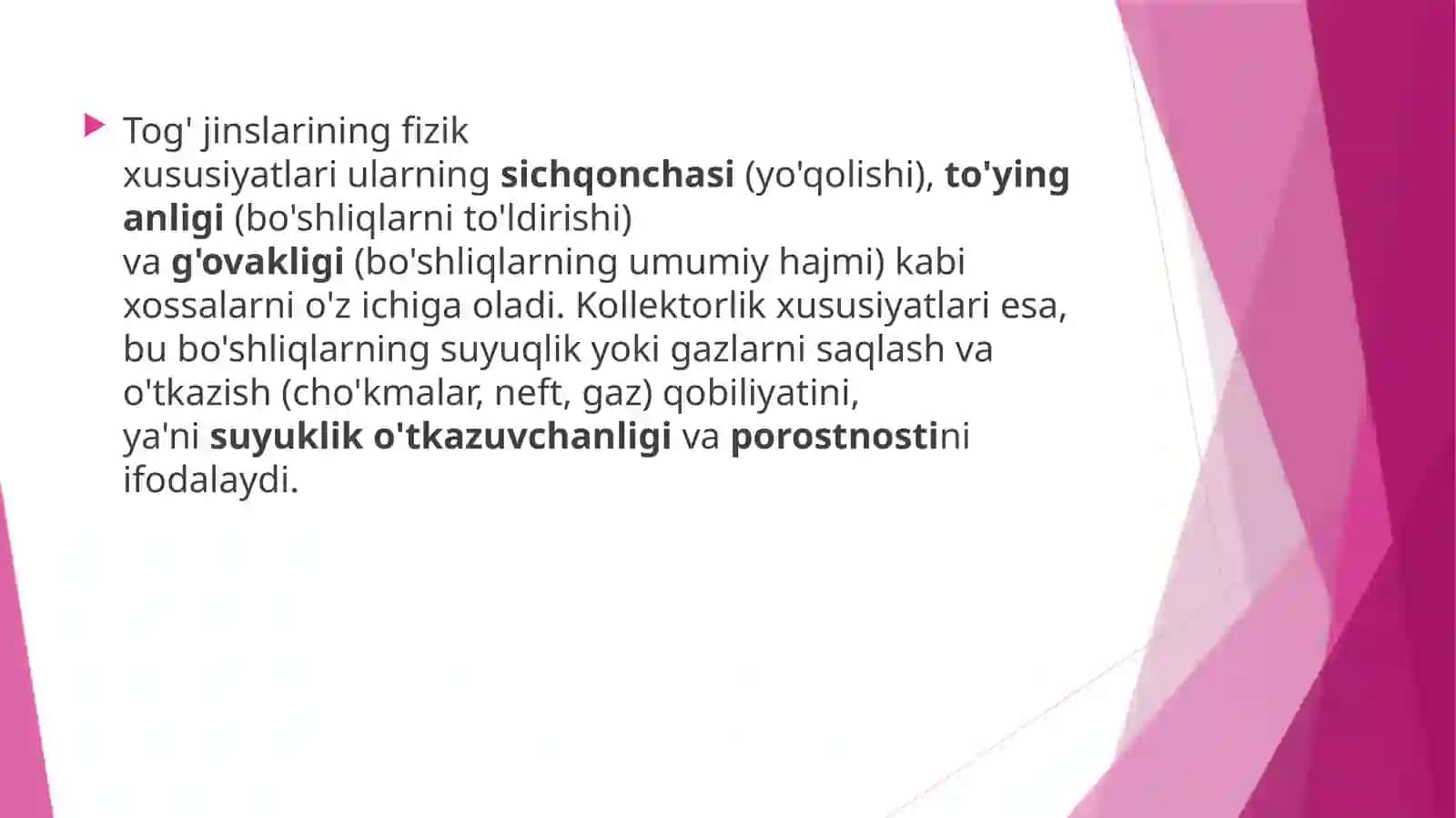 Tog’jinslarinifizikvakollektorlikxususiyatlari 3