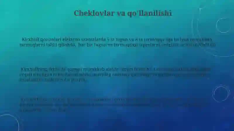 Kirxgof qoidalari 3