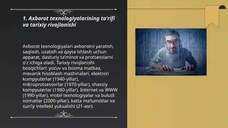 Axborot texnologiyalari 3
