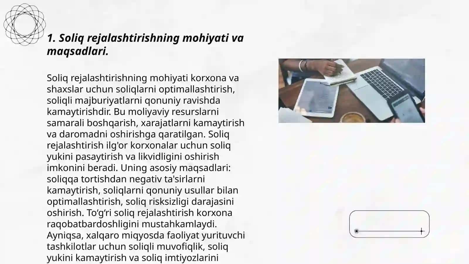 Soliq rejalashtirishning mohiyati va maqsadlari 3