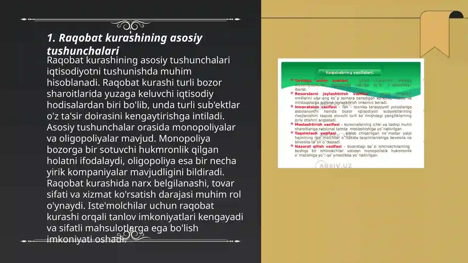 Raqobat kurashining shakllari va usullari 3
