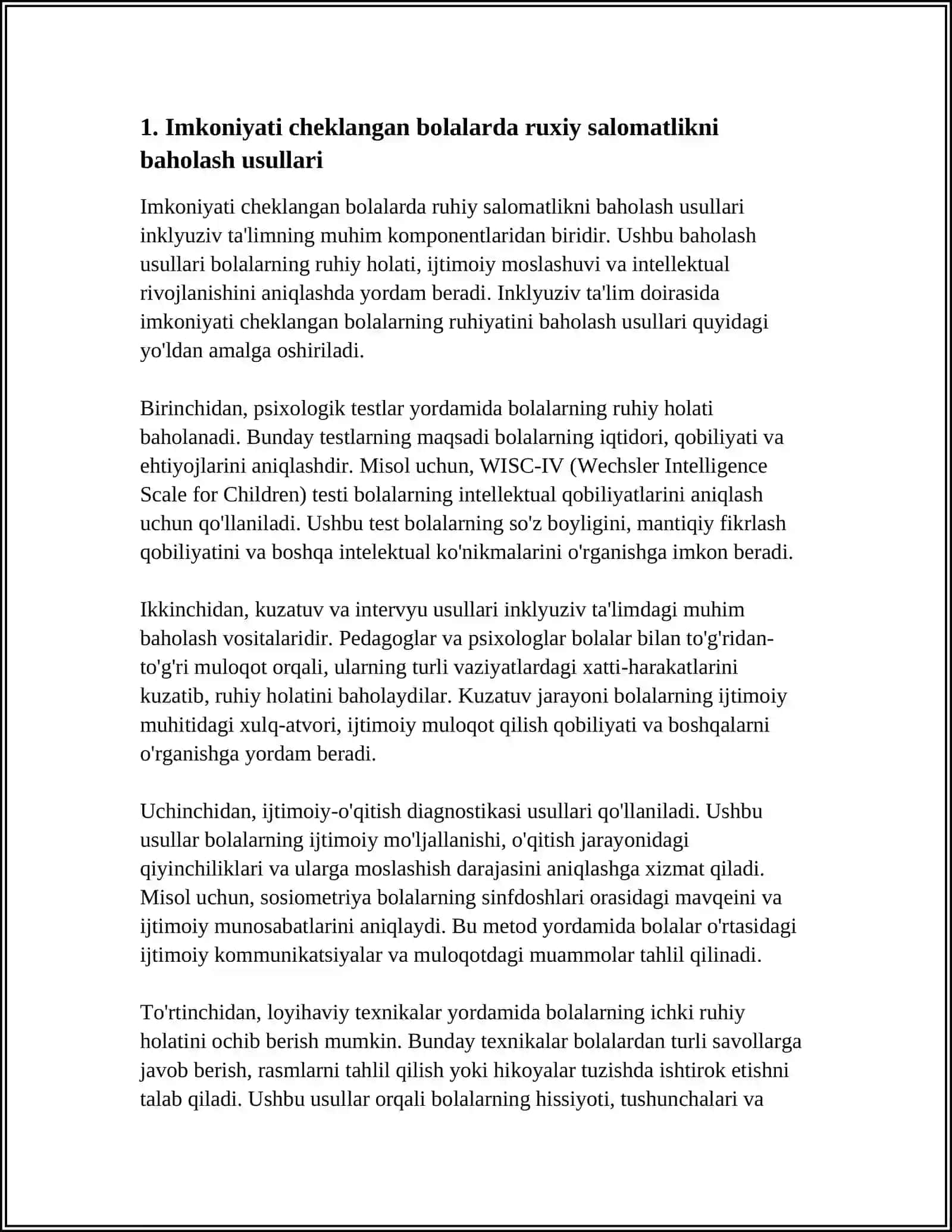 IMKONIYATI CHEKLANGAN BOLALARNING RUXIYATI VA INKLYUZIV TA'LIM 3