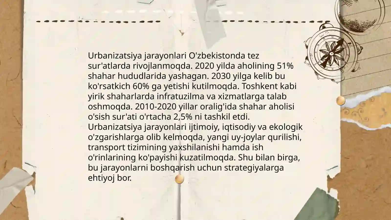 1917-1950 yillarda O'zbekistan shaharlar taraqqiyotida transformatziya jorayonlari 3