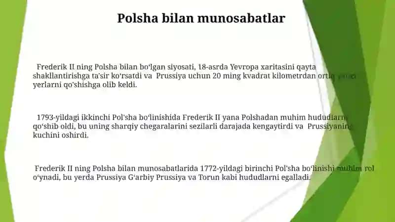 Fridrix 2 nig tashqi siyosati 3