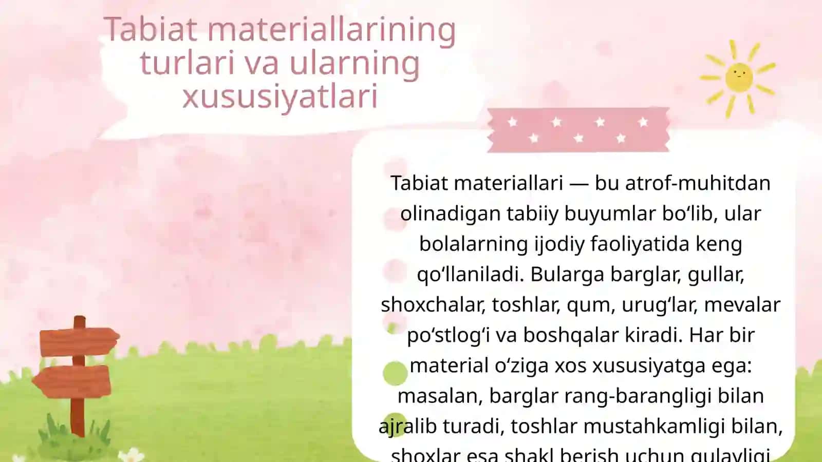 Tabiat bilan tanishtirish metodikasi fanidan mustaqil ishi 3