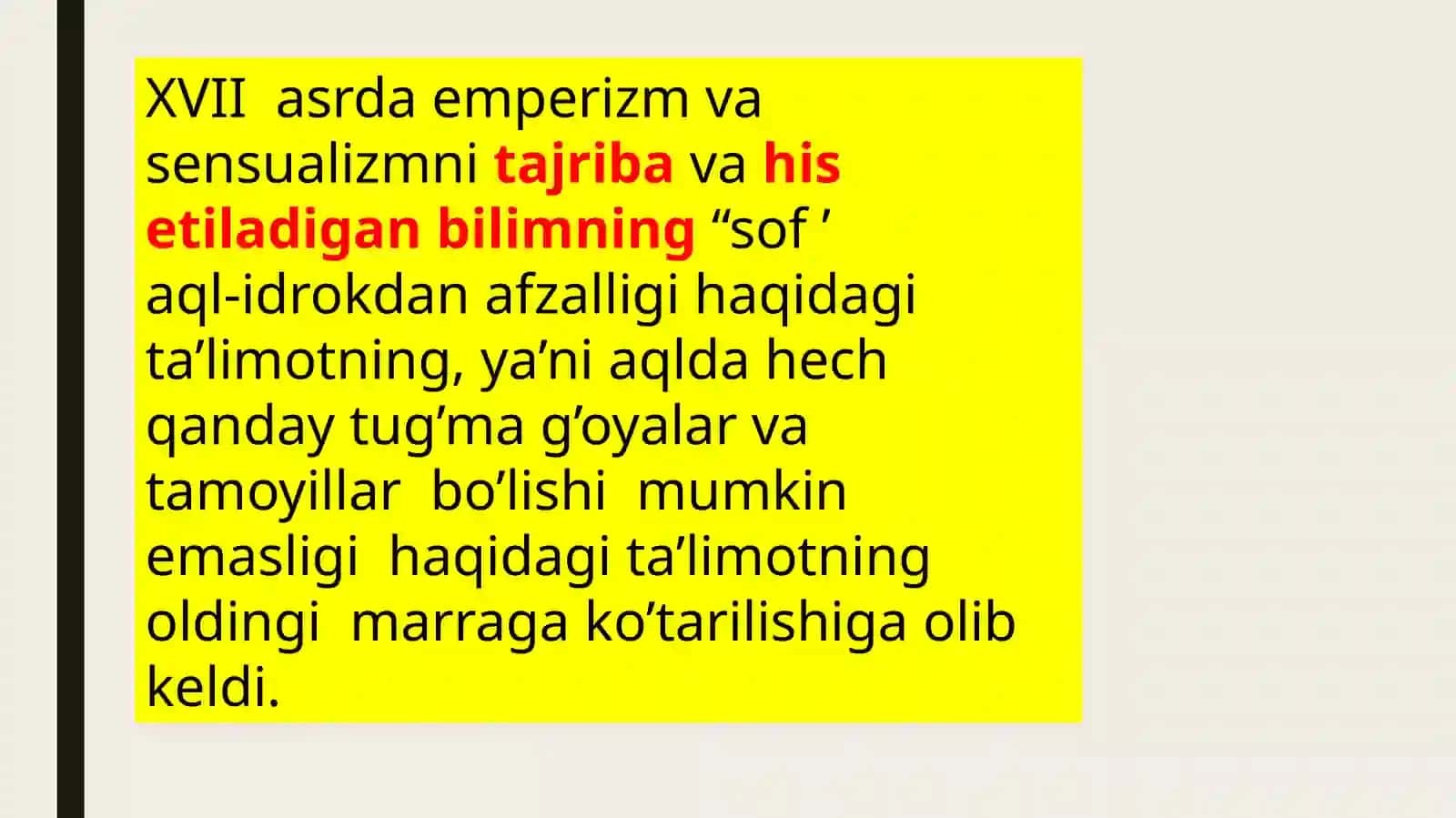 Jon Lokk tajribanazariyasi 3
