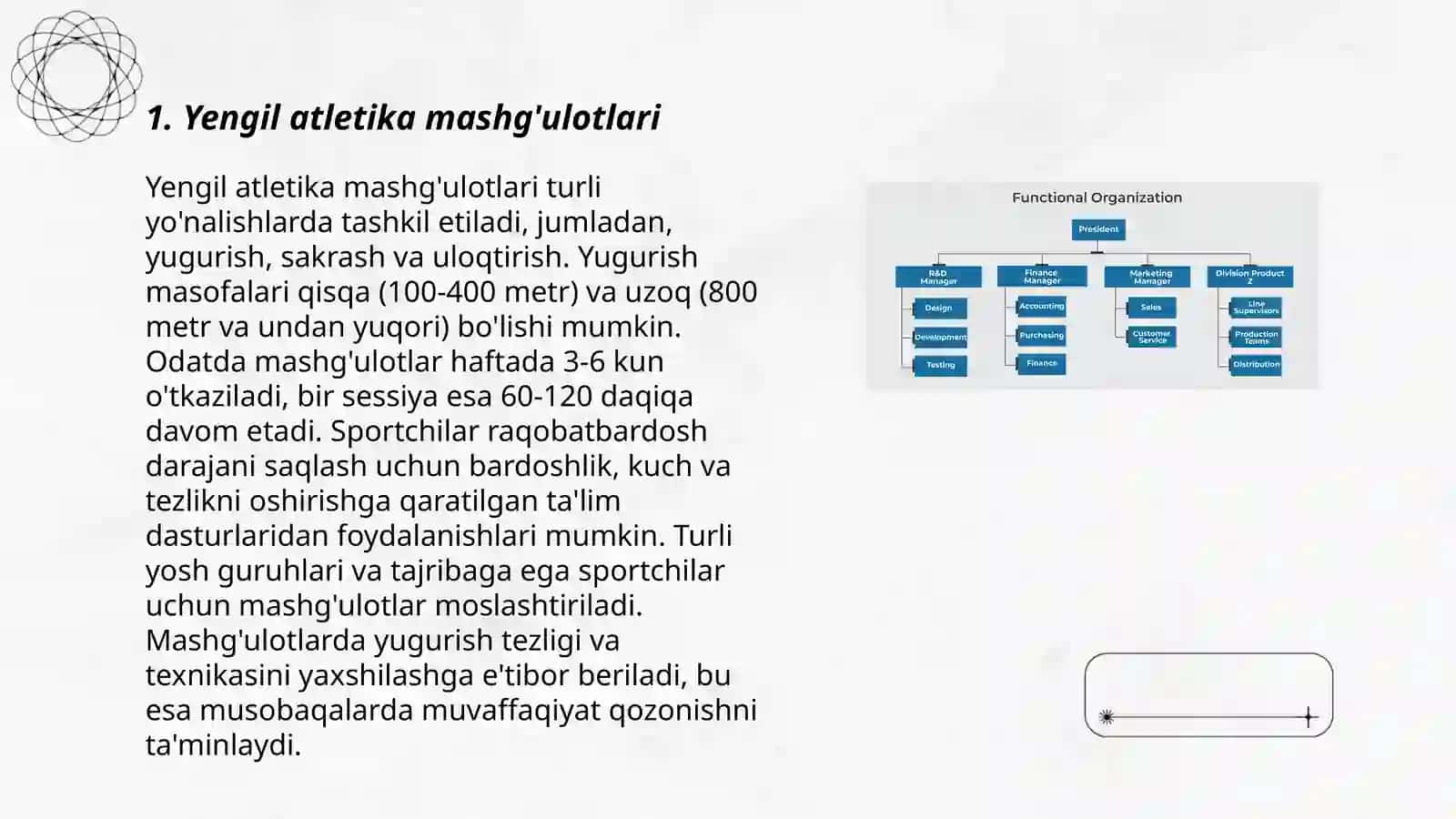 Yengil atletika mashg'ulotlari 3