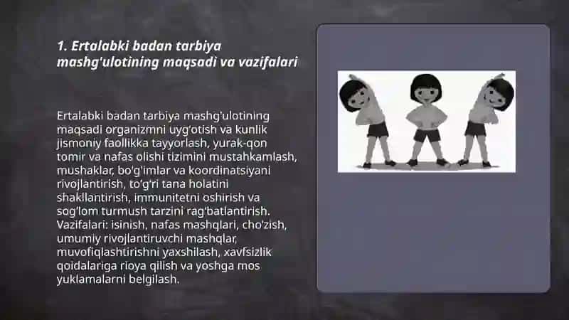 Ertalabki badan tarbiya mashguloti 3