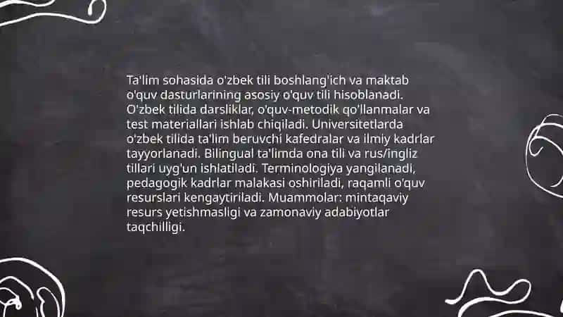 Sohada uzbek tilining qullanilishi 3
