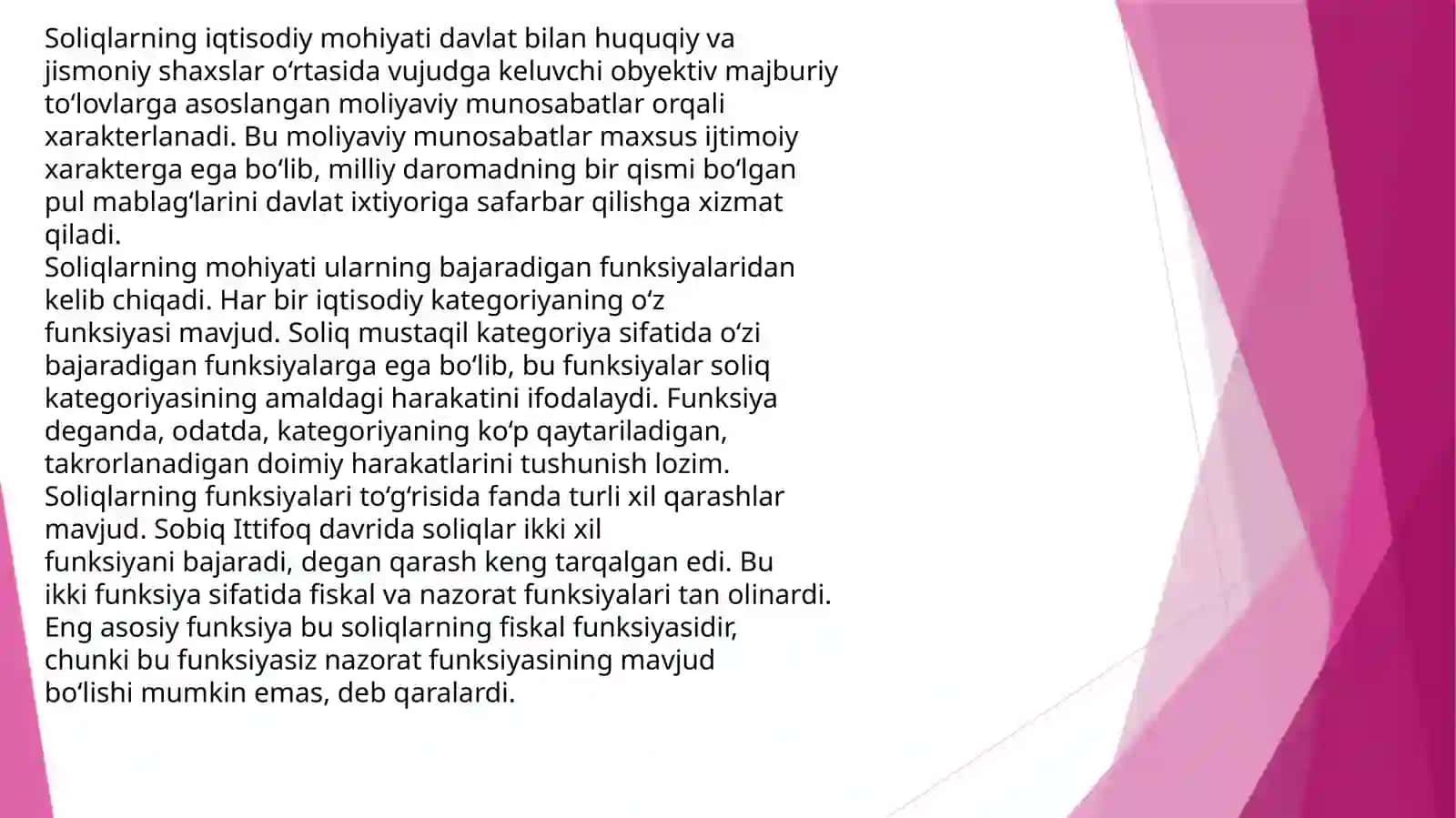Soliqlar va boshqa majburiy to‘lovlar hisobva auditi 3
