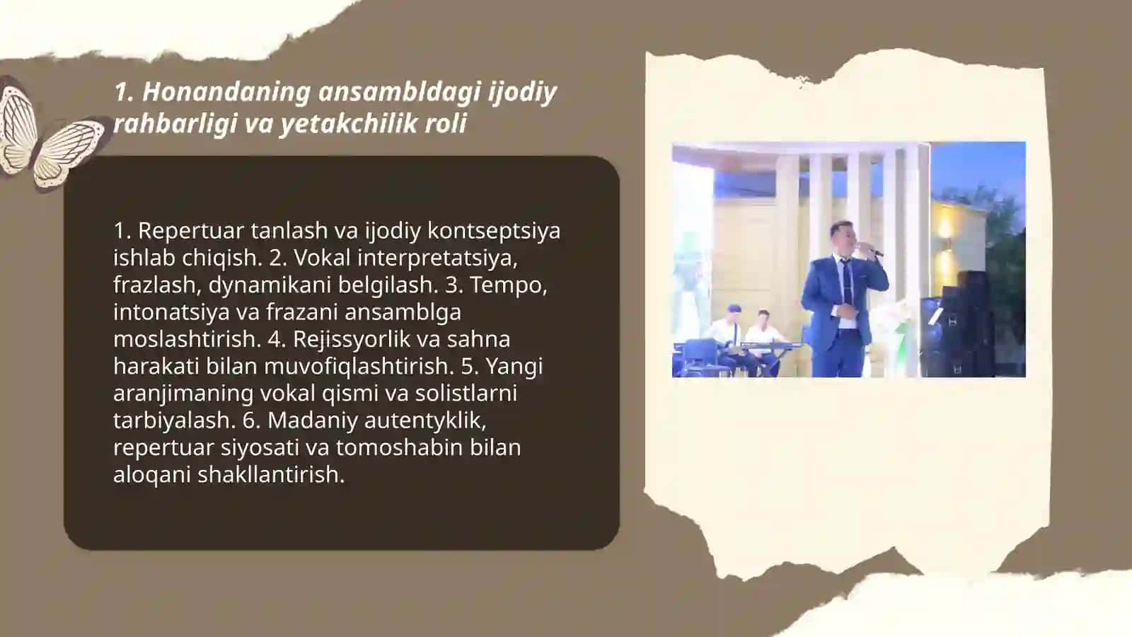 Honandaning ansambldagi ijodiy rahbarligi va yetakchilik roli 3