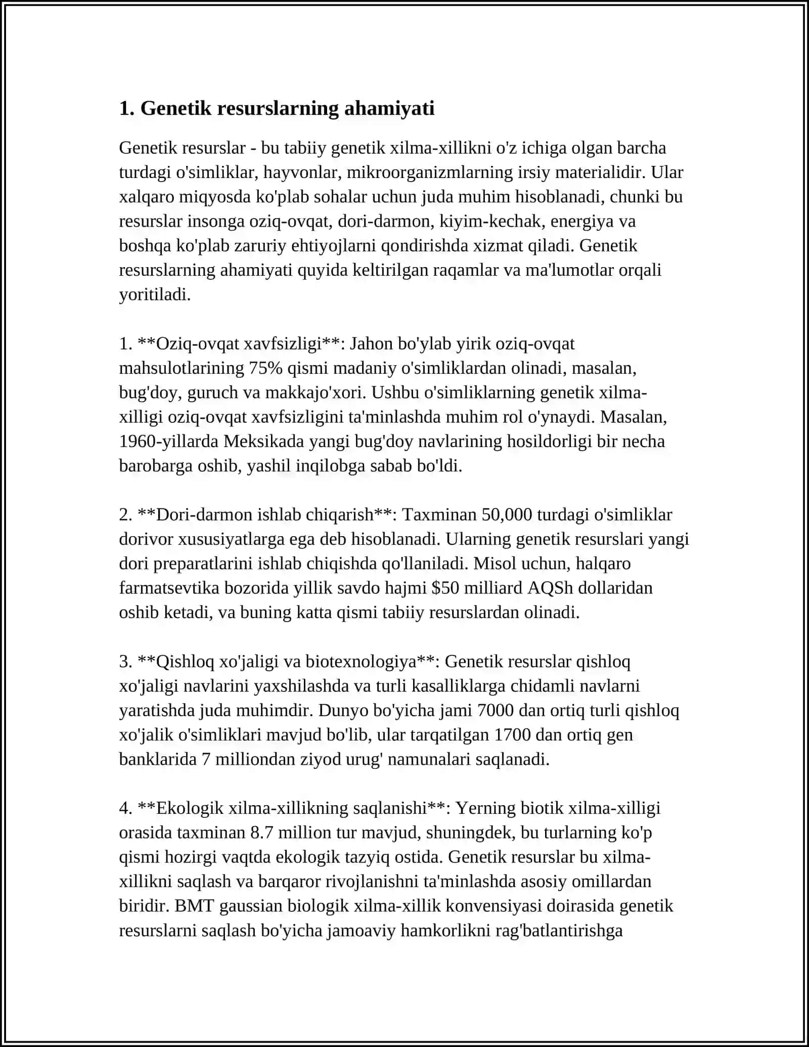 GENETIK RESURSLARNI MONITORING QILISHNI O‘ZIGA XOS XUSUSIYATLARI 3