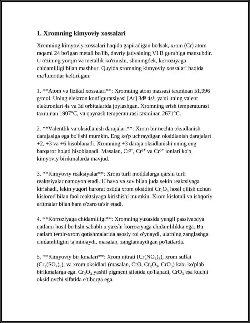 XROM VA UNING BIRIKMALARI VA AHAMIYATI HAQIDA 3