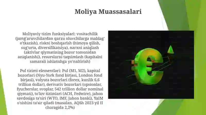 Moliya Muassasalari 3
