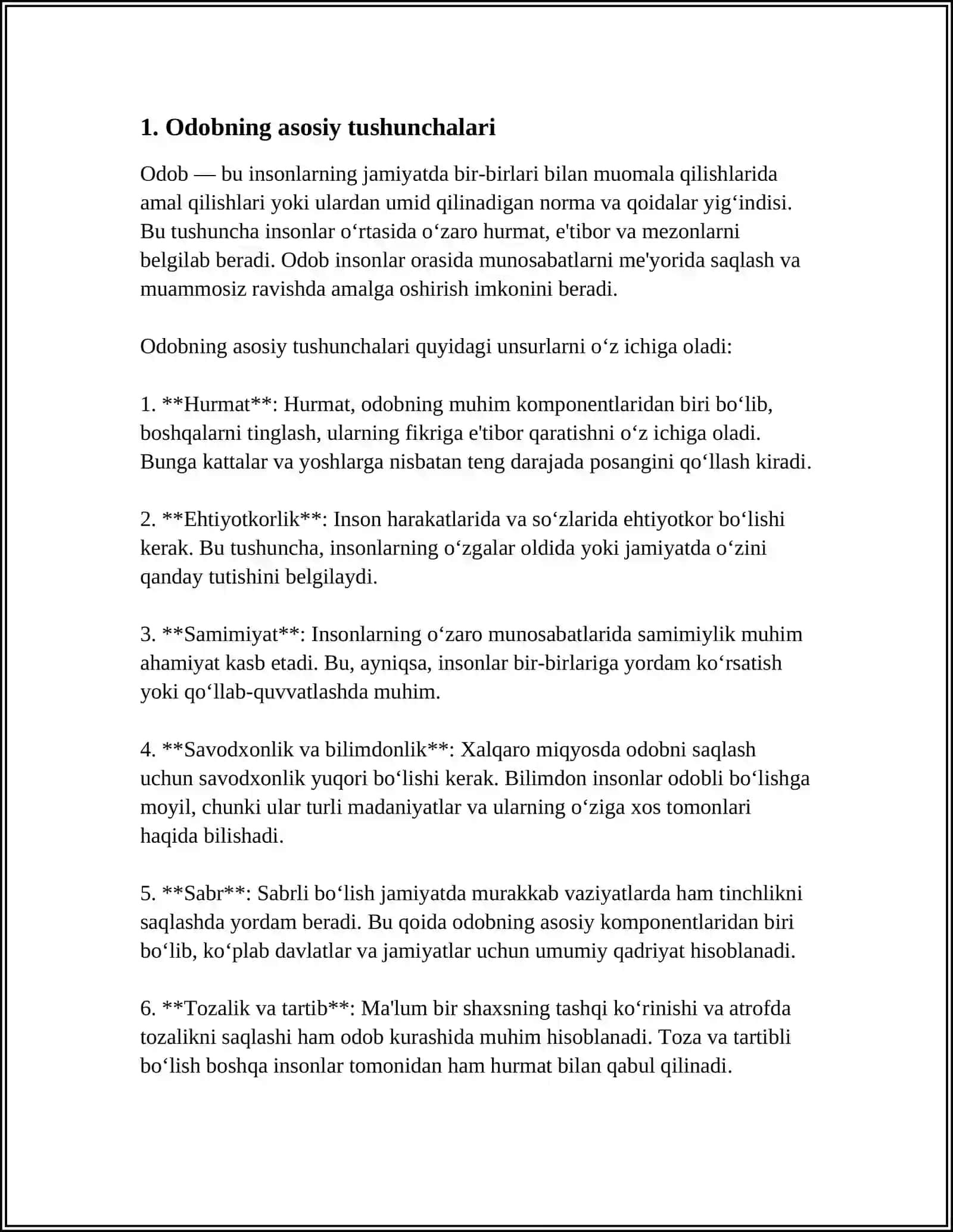 MAKTABGACHA YOSHDAGI BOLALARGA ODOB TUSHUNCHASINI OʻRGATISH 3