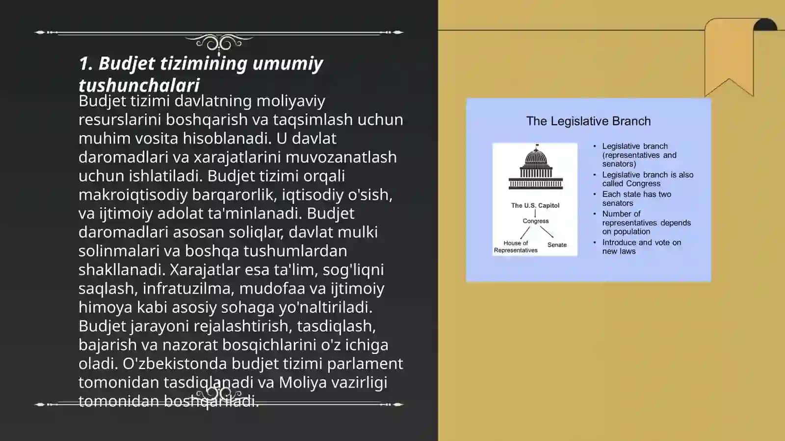 Budjet tizimining qonunchilik asoslari 3