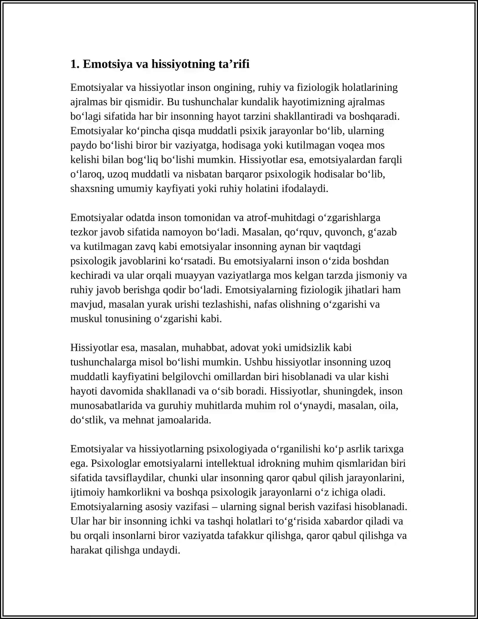 EMOTSIYA VA HISSIYOT HAQIDA TUSHUNCHA 3