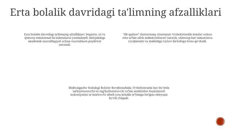 "Ilk Qadam" Dasturi 3