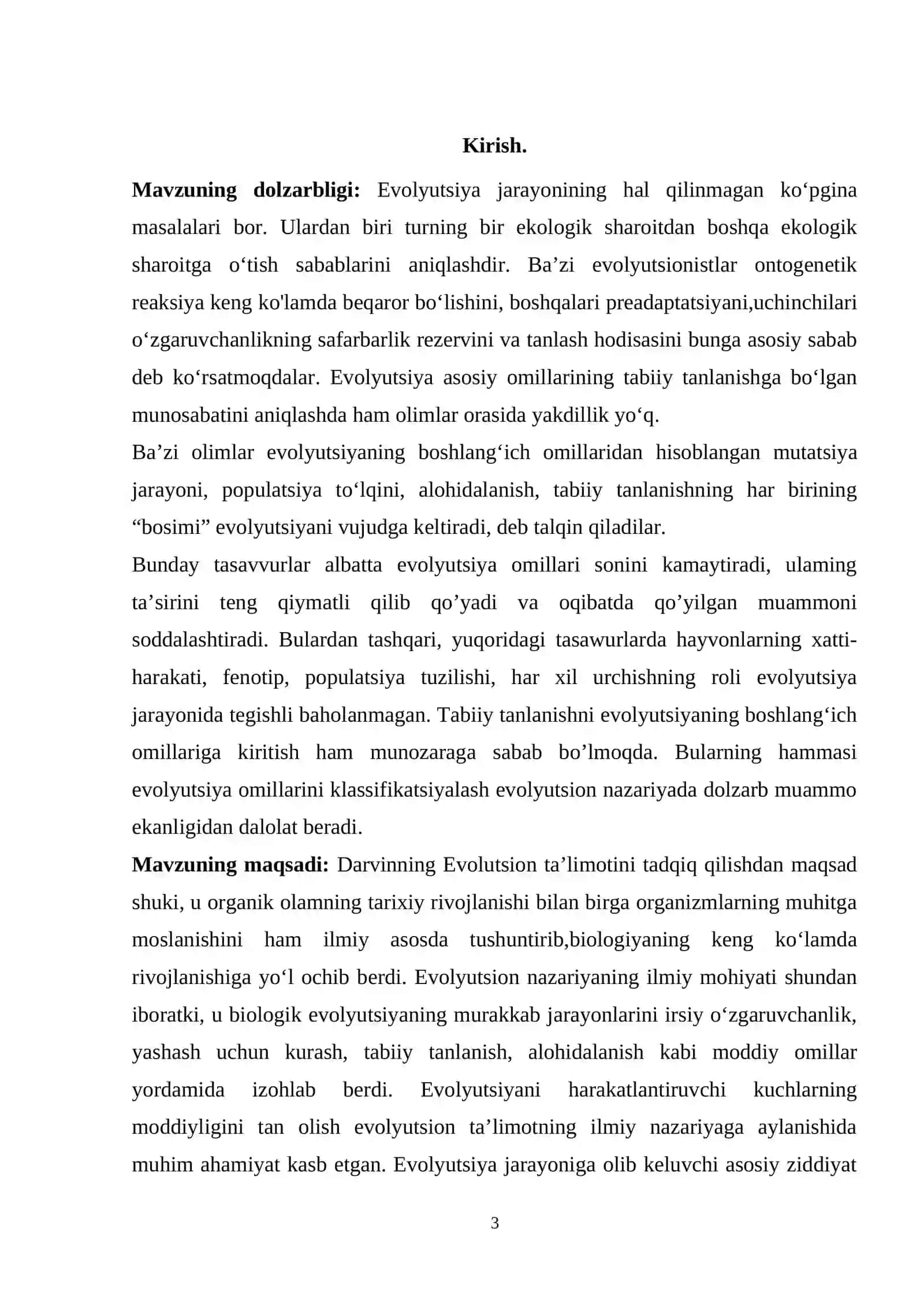 Charlz Darvinning Evolutsion nazariyasi 3