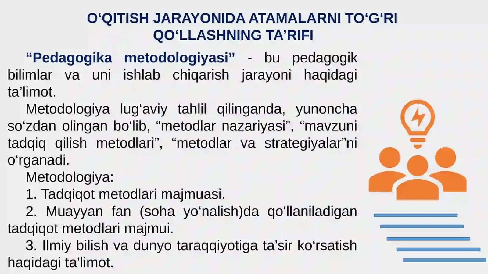UMUMIY O‘RTA TA’LIM MILLIY O‘QUV DASTURI METODOLOGIYASI-NING ASOSIY MAQSAD VA VAZIFALAR 3