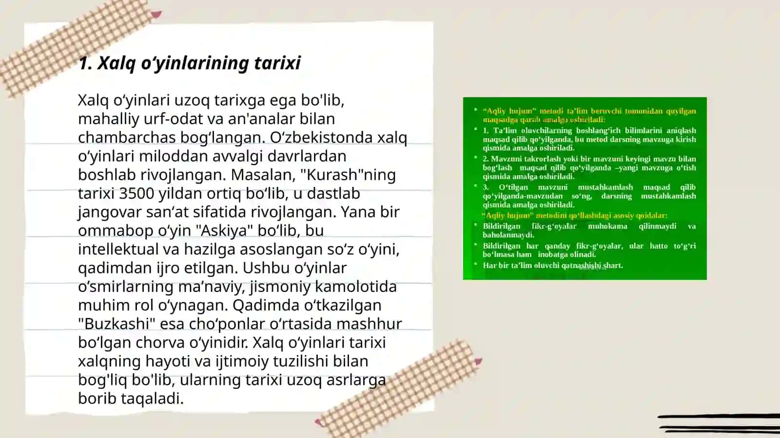 Xalq oʻyinlarini tiklash va rivojlantirish 3