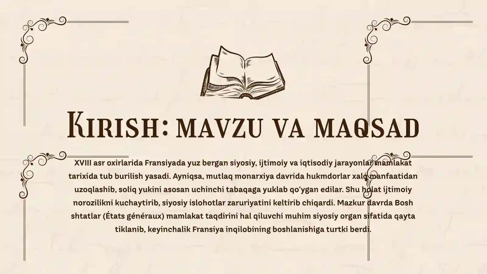 "FRANSIYADAGI BOSH
SHTATLARNING FAOLIYATI" 3