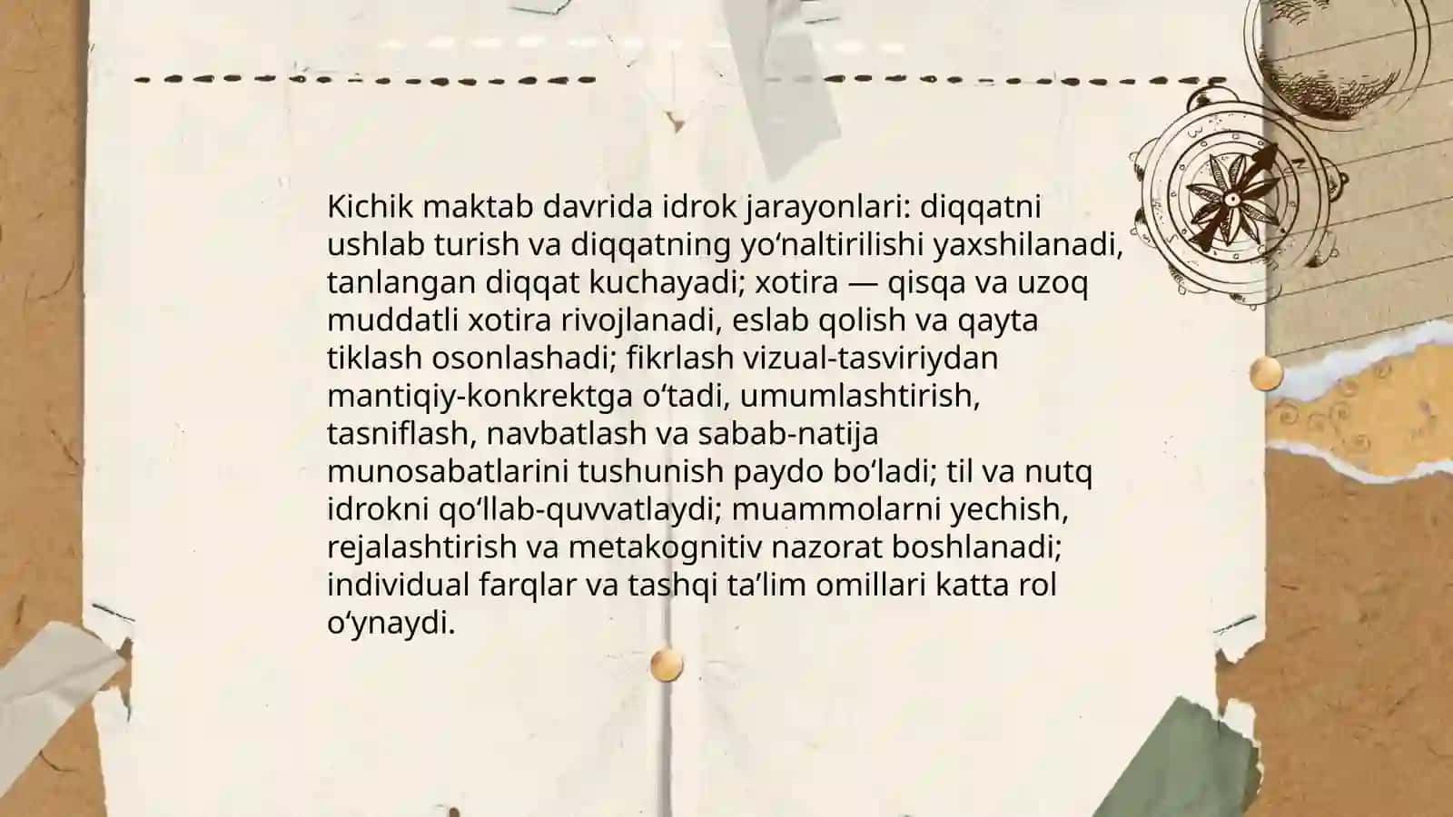 Kichik maktab davrida psixik rivojlanish xususiyatlari 3