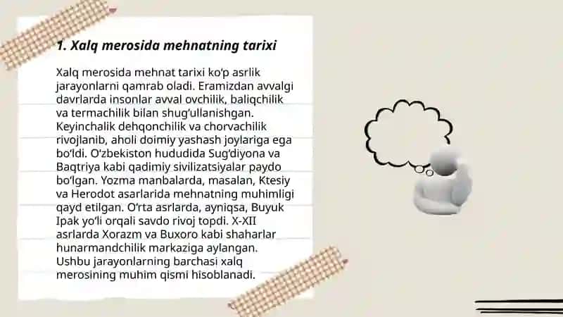 Xalq merosida mehnat an'analarini o'rni 3