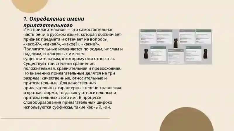 Имя прилагательное 3