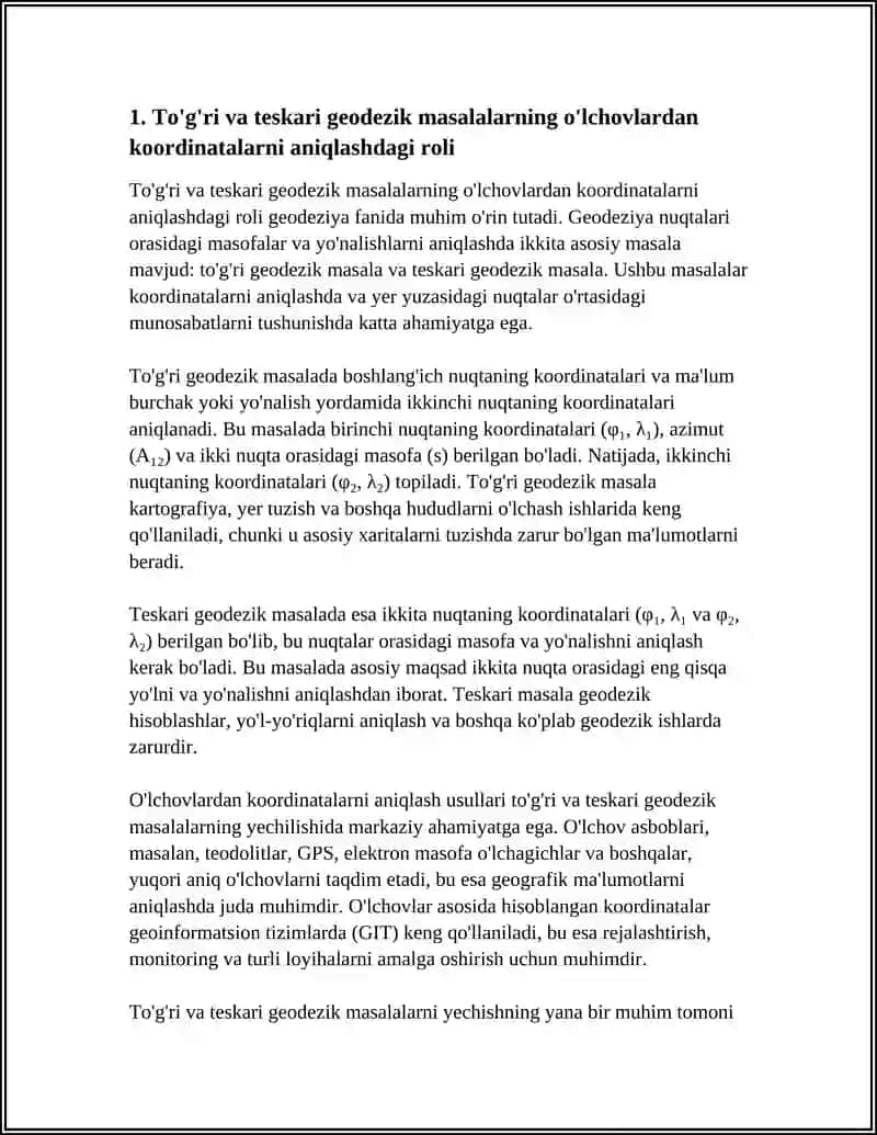 To'g'ri va Teskari Grodizik Masalalar Nima Uchun Yechiladi 3